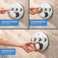 Vorschau: Grohe Precision SmartControl Duschsystem, rund, mit Thermostat, chrom