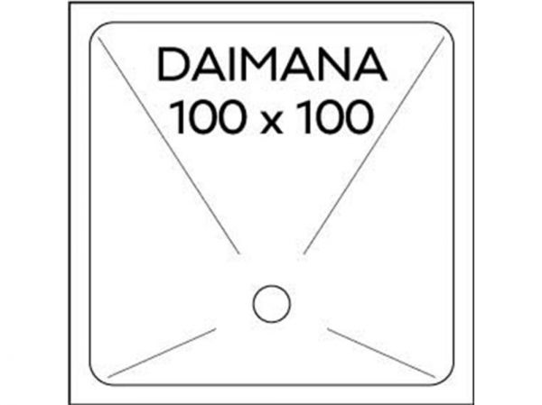 Polypex DAIMANA 100 Duschwanne 100x100x4cm