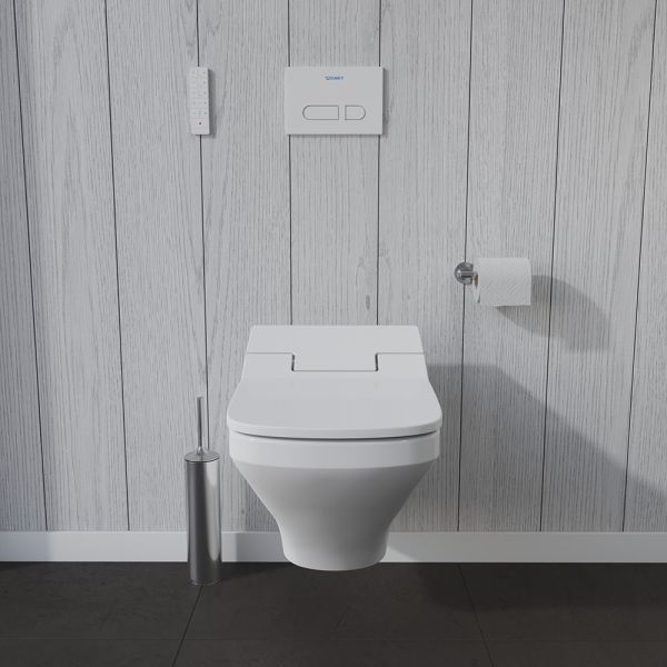 Duravit DuraStyle Wand-WC für Dusch-WC Sitz SensoWash® 62x37,6cm, eckig, weiß
