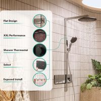 Vorschau: hansgrohe Raindance Alive S Duschsystem 300 mit ShowerSelect Comfort, brushed black chrome