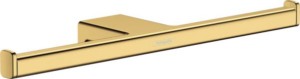 Hansgrohe AddStoris Doppelpapierrollenhalter, polished gold optic 41748990