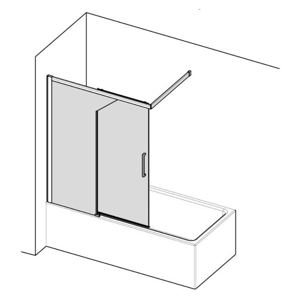 Provex Arco Free AB-2 Schiebetür und Festfeld für Badewanne