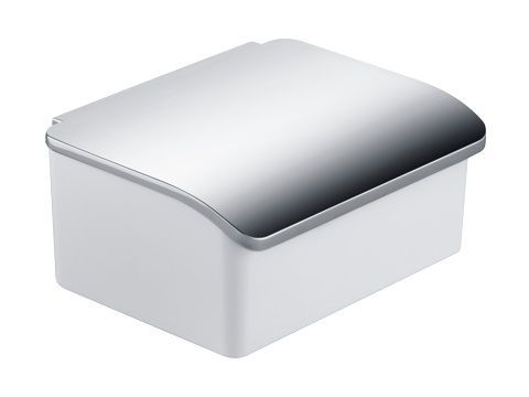 Keuco Elegance Feuchtpapierbox mit Porzellanbehälter Wandmodell, chrom/weiß