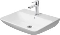 Vorschau: Duravit ME by Starck Waschtisch 65x49cm, mit Hahnloch und Überlauf, WonderGliss, weiß seidenmatt 23356532001