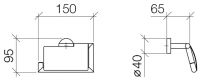 Vorschau: Dornbracht Serienneutral Papierrollenhalter mit Deckel