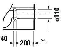 Vorschau: Duravit Qatego Stand-WC Kombination für aufgesetzten Spülkasten, 6 l, Tiefspüler, spülrandlos, weiß