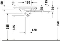 Vorschau: Duravit D-Neo Handwaschbecken rechteckig 45x33,5cm, weiß