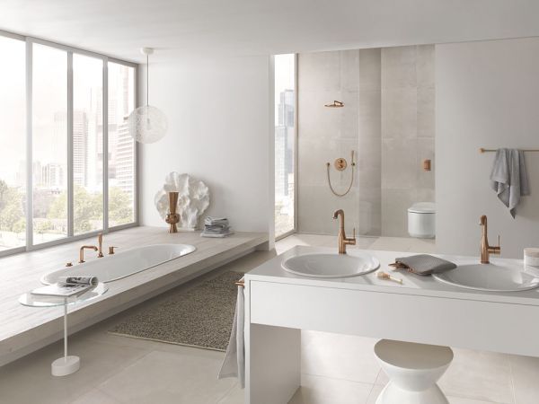 Grohe-Rainshower-R-Cosmopolitan-310-Kopfbrauseset-380mm warm sunset gebuerstet 26066DL0 5