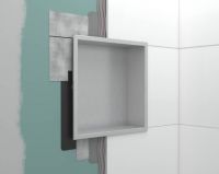 Vorschau: Hansgrohe XtraStoris Original Wandnische mit Rahmen 300/300/100, betongrau