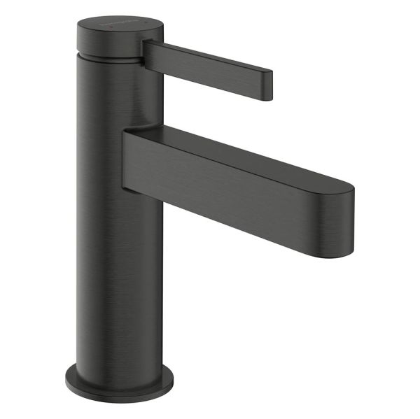 hansgrohe Finoris Einhebelmischer 100 mit Push-Open, brushed black chrome 76010340