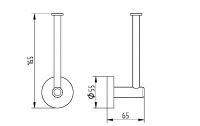 Vorschau: Avenarius Serie 190 Papier- und Reservepapierhalter, edelstahl