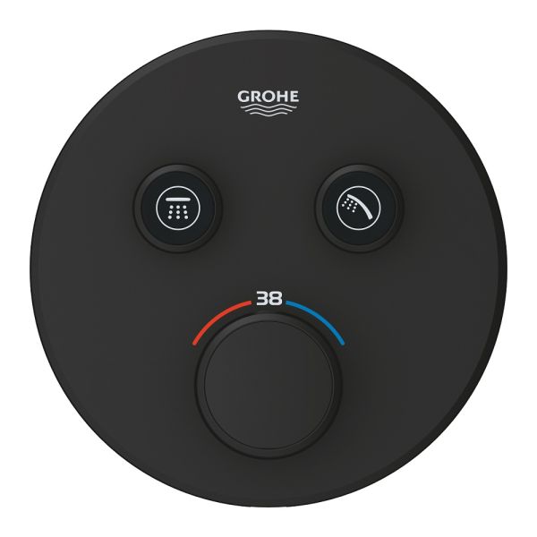 Grohe Grohtherm SmartControl Thermostat mit 2 Absperrventilen, phantom black