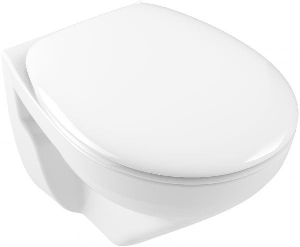 Villeroy&Boch O.Novo Wand-WC, WC-Sitz mit QuickRelase und SoftClosing Funktion, Combi-Pack, weiß 7667HR01_1
