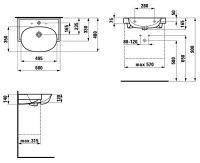 Vorschau: Laufen The New Classic Waschtisch 60x48cm 81385.3