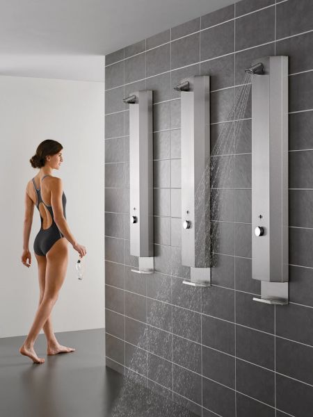 WimTec PROOF P6 HyPlus Duschpaneel 12V Netzbetrieb, edelstahl