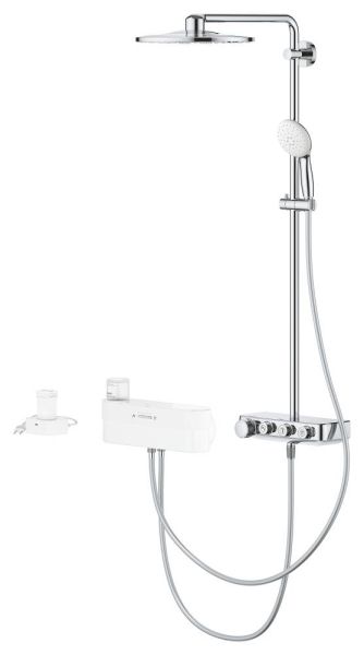 Grohe Euphoria PUREFOAM Duschsystem Aufputz mit Thermostatbatterie, chrom