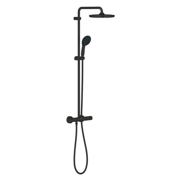 Grohe Tempesta System 250 Duschsystem mit Thermostat, matt black 266702431