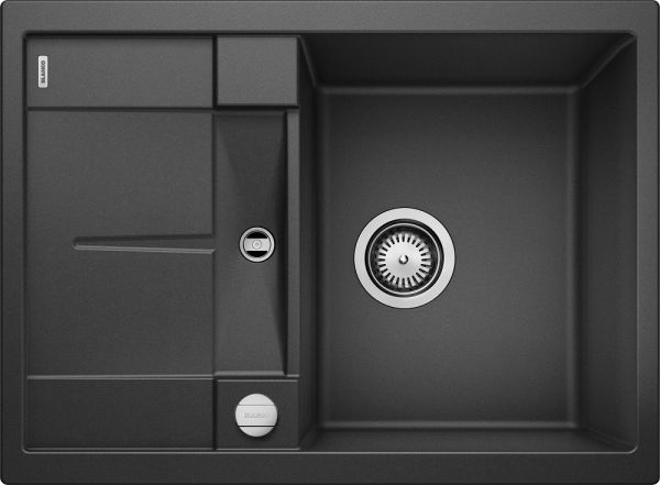 Blanco Metra 45 S Compact Granitspüle SILGRANIT®, mit Ablauffernbedienung, anthrazit 519572