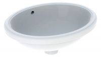 Geberit VariForm Unterbauwaschtisch mit Überlauf oval, Breite 48cm, weiß 500749012