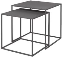 blomus FERA Set 2 Beistelltische, steel gray