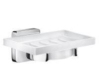 Vorschau: Smedbo Ice Seifenschalenhalter mit Porzellan, chrom OK342P