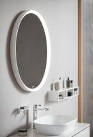 Duravit L-Cube Spiegel rund Ø90cm mit Dimmfunktion und Spiegelheizung