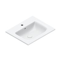 Catalano Italy Waschtisch 60x46cm, weiß CataGlaze+ 1 Hahnloch 0720611001