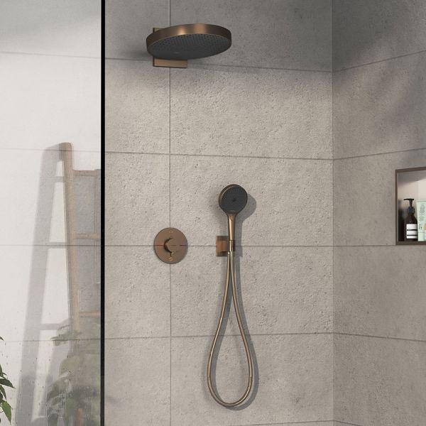 Hansgrohe ShowerSelect Comfort S Thermostat brushed bronze 15554140