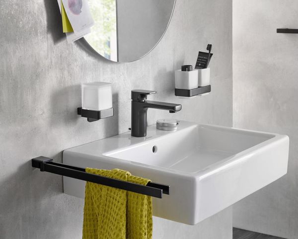 emco loft Doppelglashalter Kristallglas satiniert, schwarz 052513300