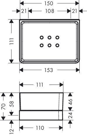 Axor Universal Accessories Ablage für Dusche / Duschkorb