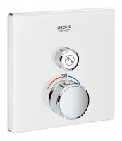 Vorschau: Grohe Grohtherm SmartControl Thermostat mit einem Absperrventil, wassersparend chrom/moon white