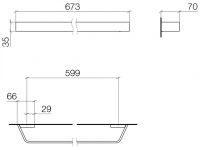 Vorschau: Dornbracht CL.1 Badetuchhalter 60cm