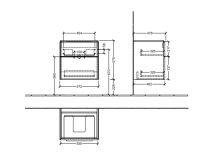 Vorschau: Villeroy&Boch Subway 3.0 Waschtischunterschrank mit 2 Auszügen, Breite 57,2cm C57800VR_1