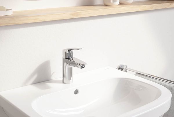 Grohe Eurosmart Einhand-Waschtischbatterie S-Size, mit Hybrid-Zugstangen-Ablaufgarnitur, chrom
