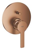 Vorschau: Grohe Lineare Wannenarmatur warm sunset gebürstet 24064DL1