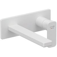 Kludi RENON 2-Loch Wand-Wandarmatur Auslauf 21cm weiß matt 422445375