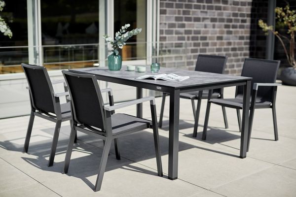 KETTLER DINING RASMUS Stapelsessel Sunbrella®, anthrazitscooty 0106502-7000