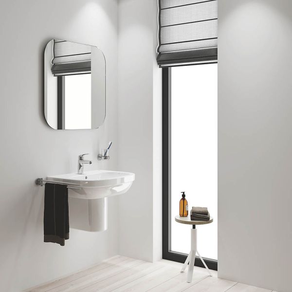 Grohe Eurosmart Einhand-Waschtischbatterie S-Size mit Verbrühschutz und Push-Open, chrom