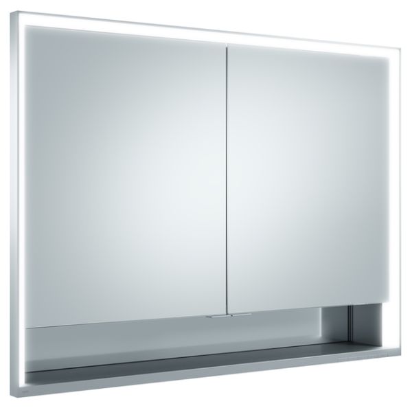 Keuco Royal Lumos Spiegelschrank für Wandeinbau, 2 kurze Türen, 105x73,5cm 14318171301
