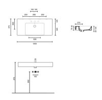 Vorschau: Catalano new Premium 100 Waschtisch mit Überlauf 100x47cm, weiß CATAglaze+ 110VPUPN00