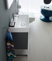 Vorschau: Duravit DuraSquare Handwaschbecken rechteckig 45x35cm, mit Hahnloch, ohne Überlauf, weiß 0732450041 