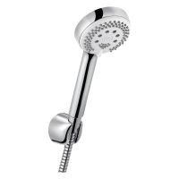 Kludi Logo Wannen-Brause-Set mit Brausehalter, 3 Strahlarten, chrom 6803005-00