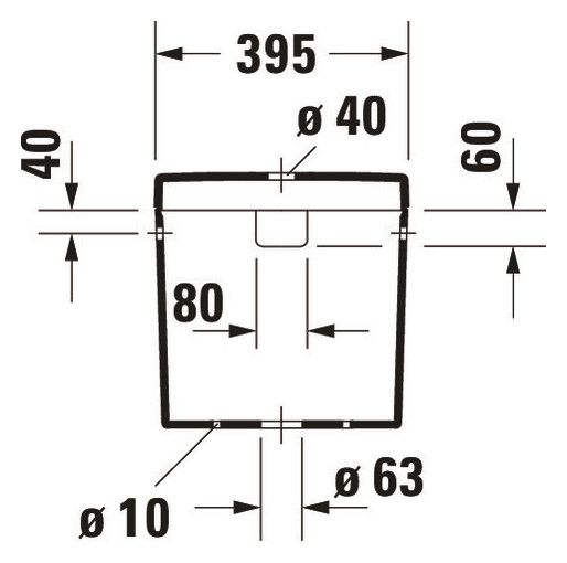 Duravit Happy D.2 Spülkasten 3/6L mit Dual Flush, Anschluss rechts oder links, WonderGliss, weiß