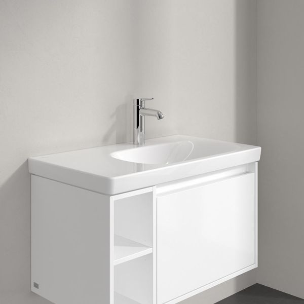 Villeroy&Boch Skyla Waschtisch 80x46cm, Ablagefläche links
