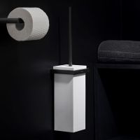 Vorschau: Cosmic The Grid Toilettenbürstenhalter Wandmontage, schwarz matt-weiß matt 2683601