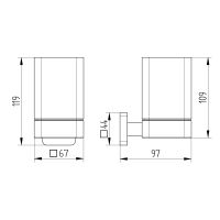Vorschau: Avenarius Serie 240 Zahnputzbecher, chrom 2401100010 