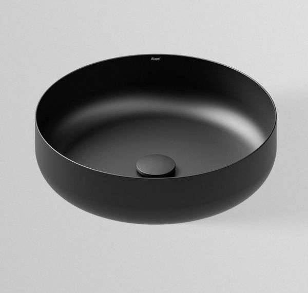 Alape SO-Serie Sondo 450 Aufsatzbecken, rund, Ø45cm schwarz matt ProShield AB.SO450.1