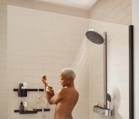 Vorschau: Hansgrohe Pulsify S Showerpipe 260 EcoSmart 2jet mit Brausethermostat ShowerTablet Select 400, chrom 24241000