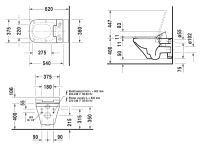 Vorschau: Duravit SensoWash Slim Set mit Durastyle Dusch-Wand-WC, weiß