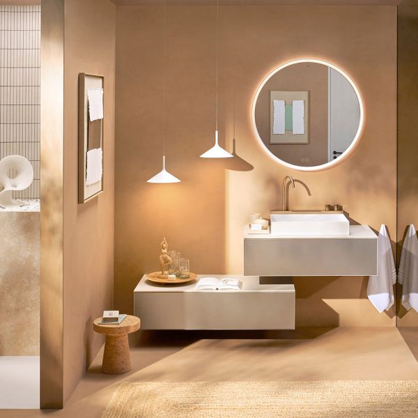 hansgrohe Xevolos E Waschtischunterschrank 98x55cm für Aufsatzwaschtisch mit Konsole, 1 Schubkasten